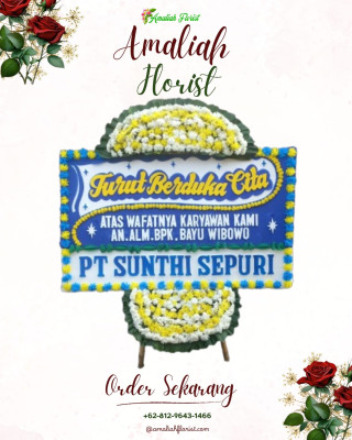 Papan Bunga Duka di Kreo Selatan